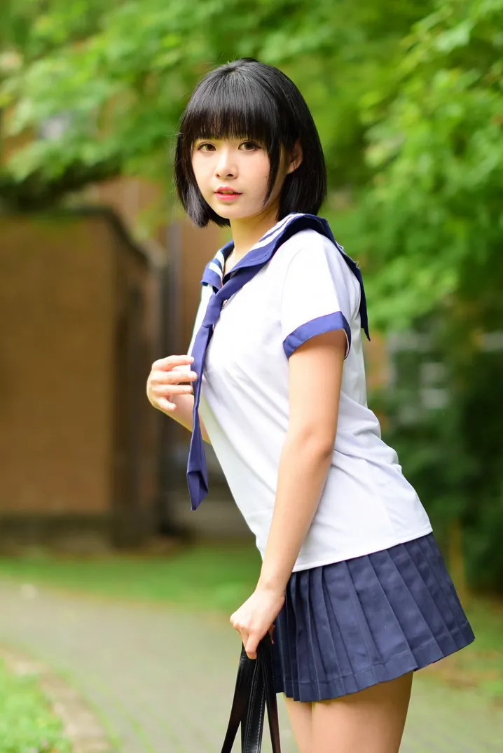 [Mzsock] NO.171 Hailin student uniform street photography#[73P]-32