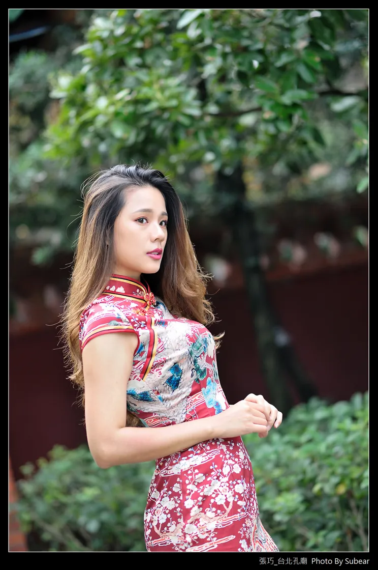 [Mzsock] NO.098 Zhang Qiao cheongsam black silk high heels beautiful legs street photography#[54P]-7